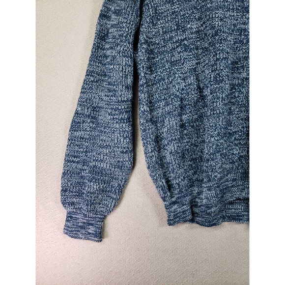 VTG Rob Winter Sweater‎ Mens XL Blue Knit Long Sleeve 100% Acrylic Crew Neck - Picture 4 of 9